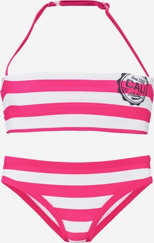 BENCH Bandeau Bikini in Pink: front