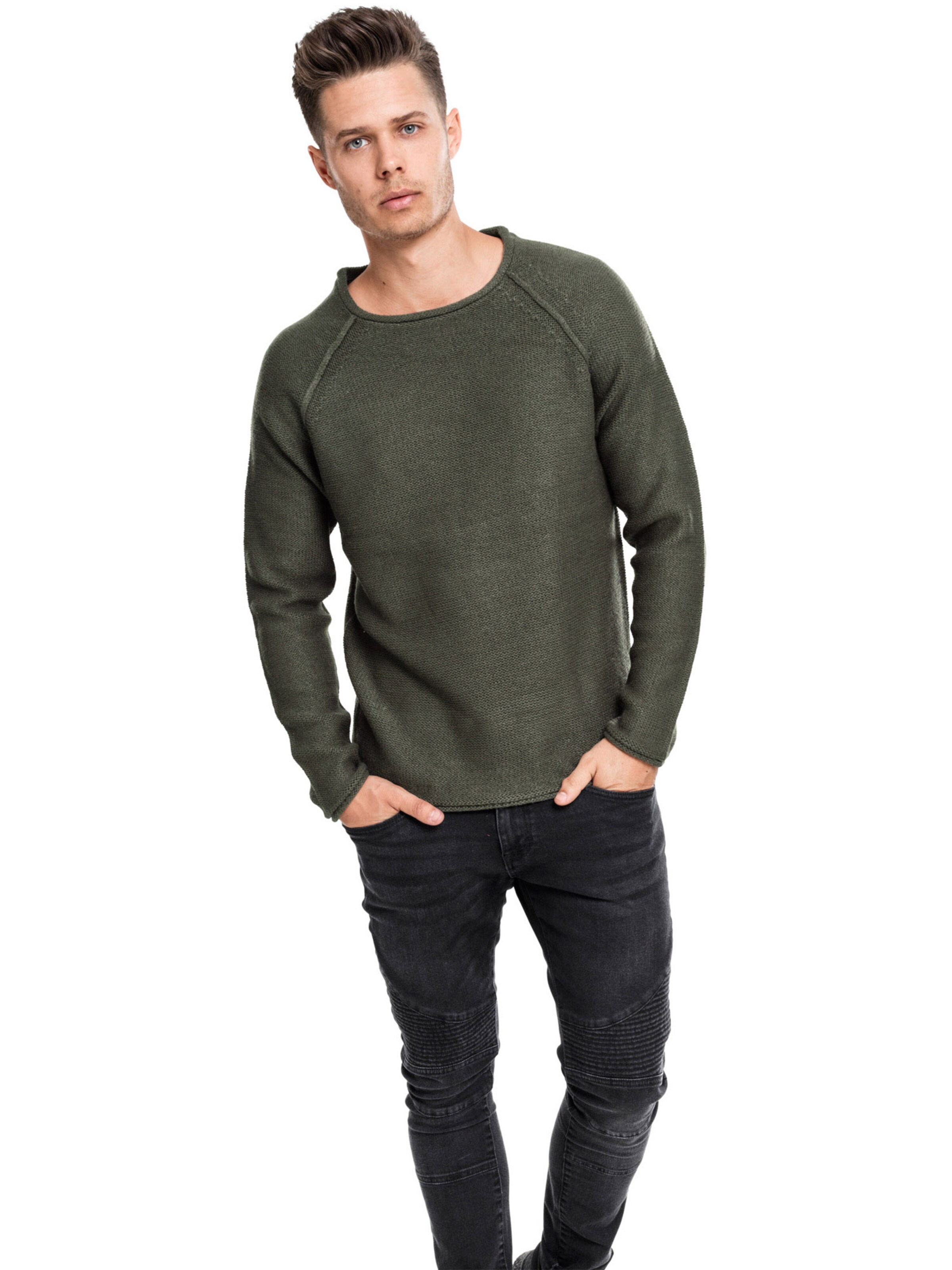 Urban Classics Sveter - Zelená: predná strana