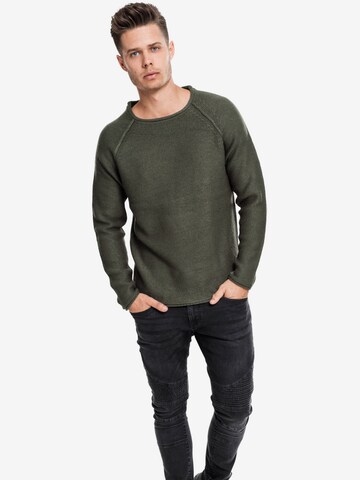 Urban Classics Sweter w kolorze zielony: przód