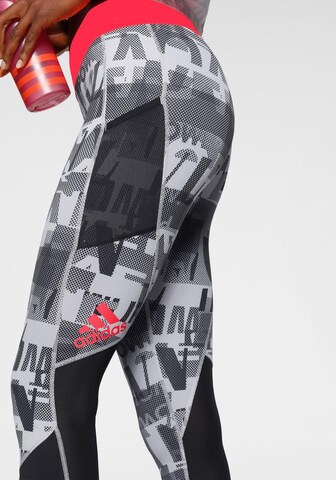 ADIDAS PERFORMANCE Skinny Sporthose in Schwarz