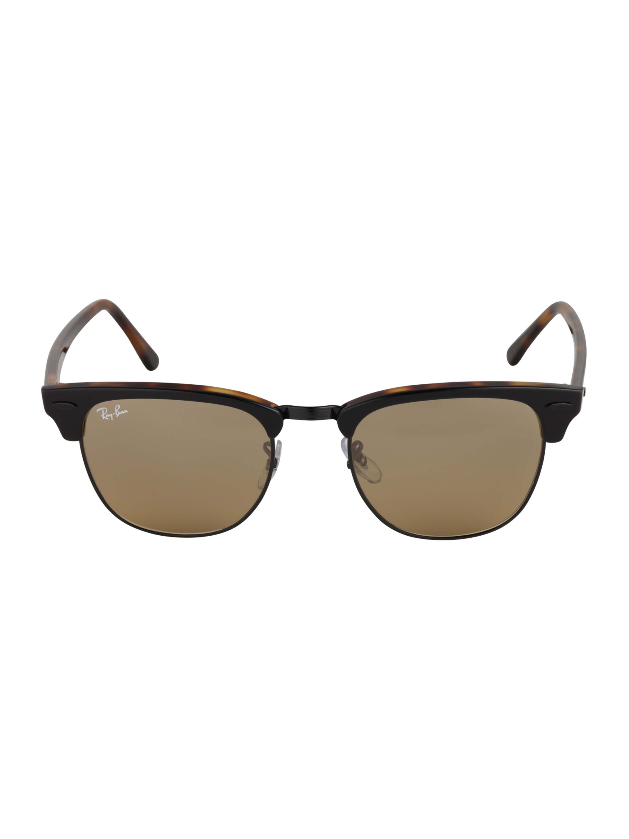 Ray-Ban - Zonnebril 'Clubmaster' in de kleur Bruin