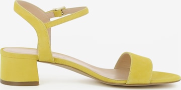 EVITA Strap Sandals 'Daria' in Yellow