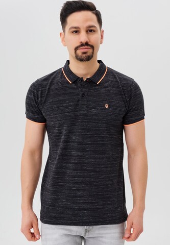 T-Shirt ' Mecklenburgh ' INDICODE JEANS en noir : devant