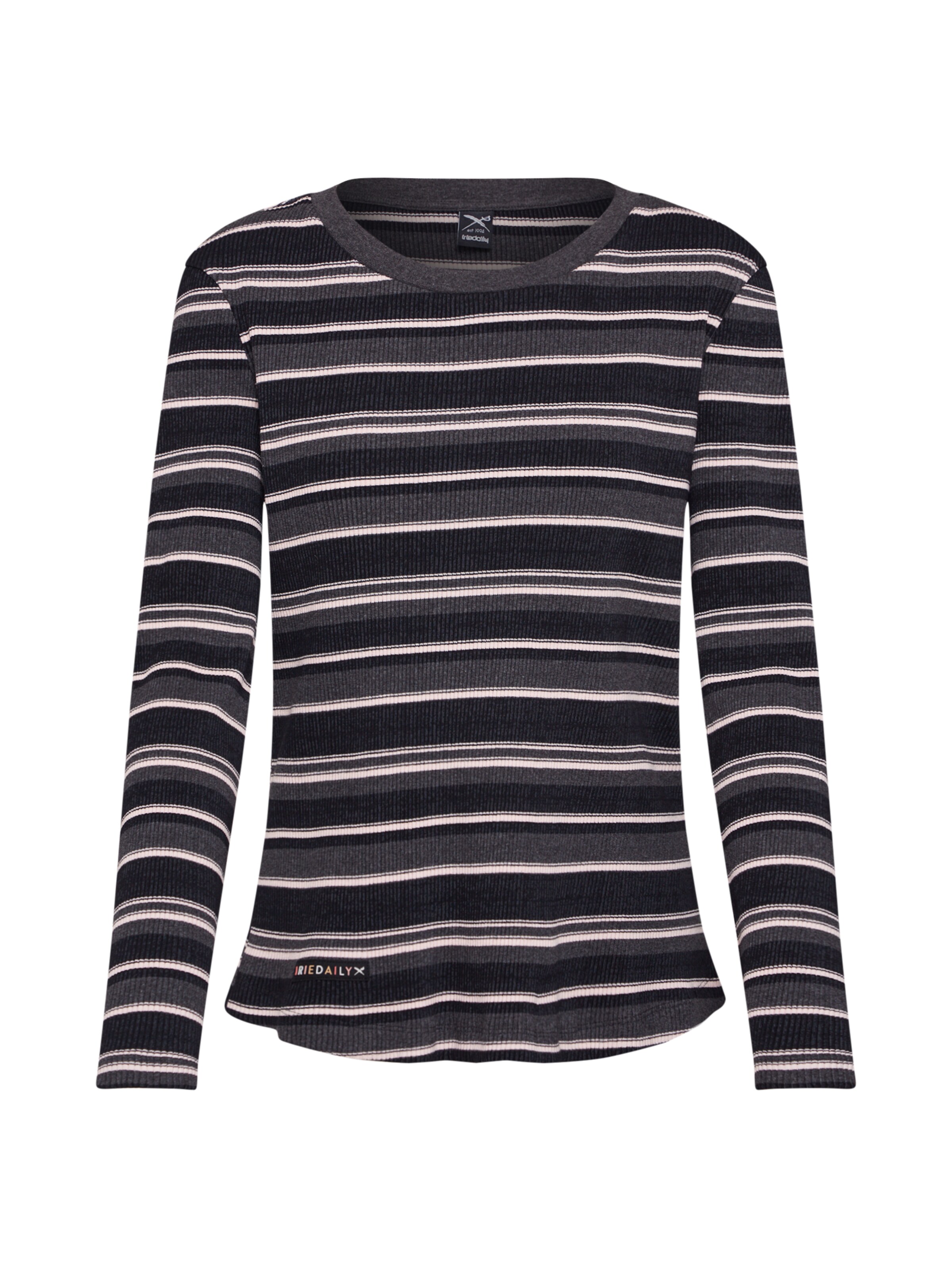 Iriedaily - Shirt 'Emma Peel LS' in de kleur Antraciet