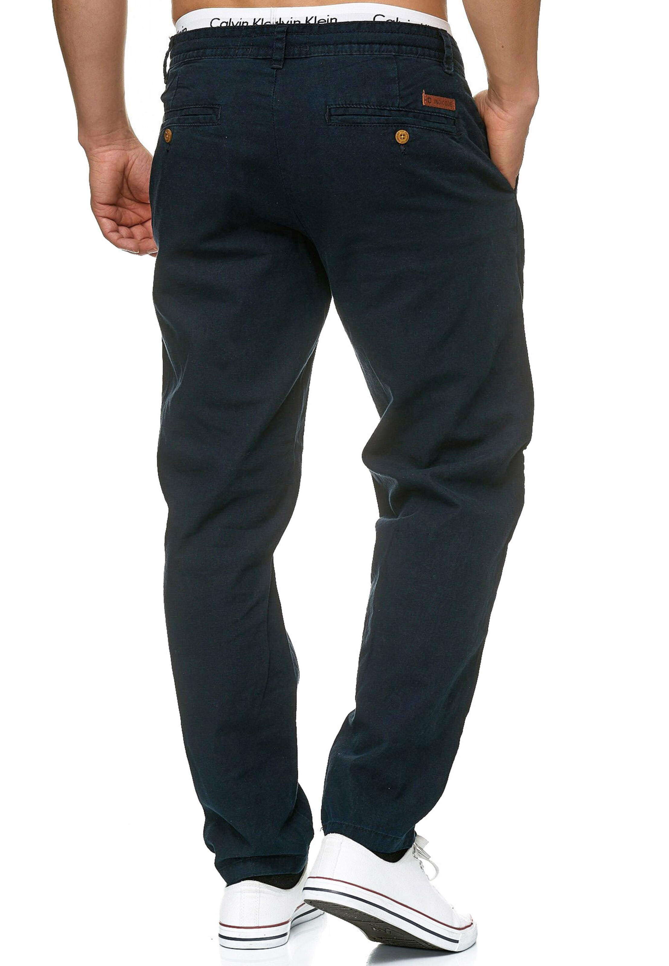 INDICODE JEANS Regular Chino 'Veneto' in Blauw