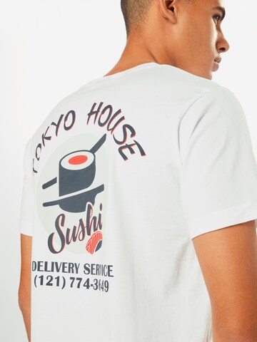 Mister Tee T-shirt 'Tokyo House Sushi' i vit