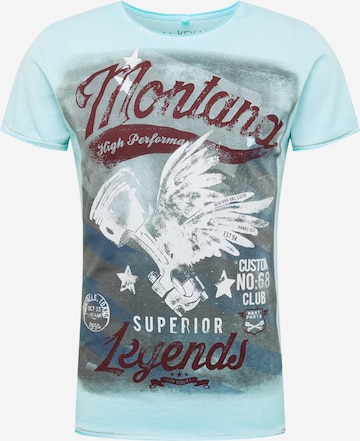 T-Shirt 'MONTANA' Key Largo en bleu : devant