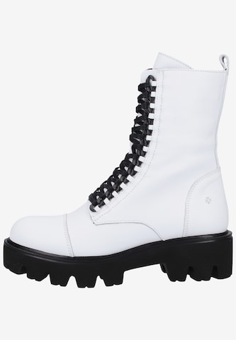 ILC Lace-Up Ankle Boots in White
