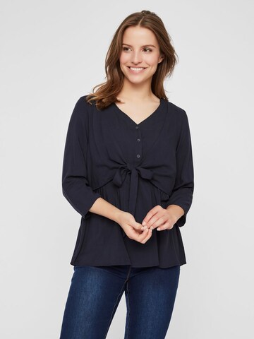 MAMALICIOUS Blouse in Blauw: voorkant