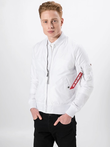 ALPHA INDUSTRIES Övergångsjacka 'MA-1 TT' i vit: framsida