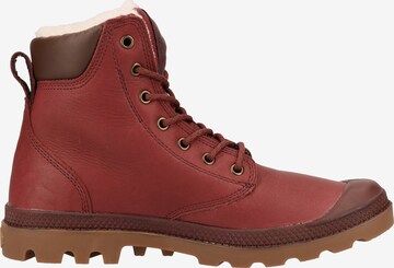 Palladium Lace-Up Boots 'Pampa' in Red