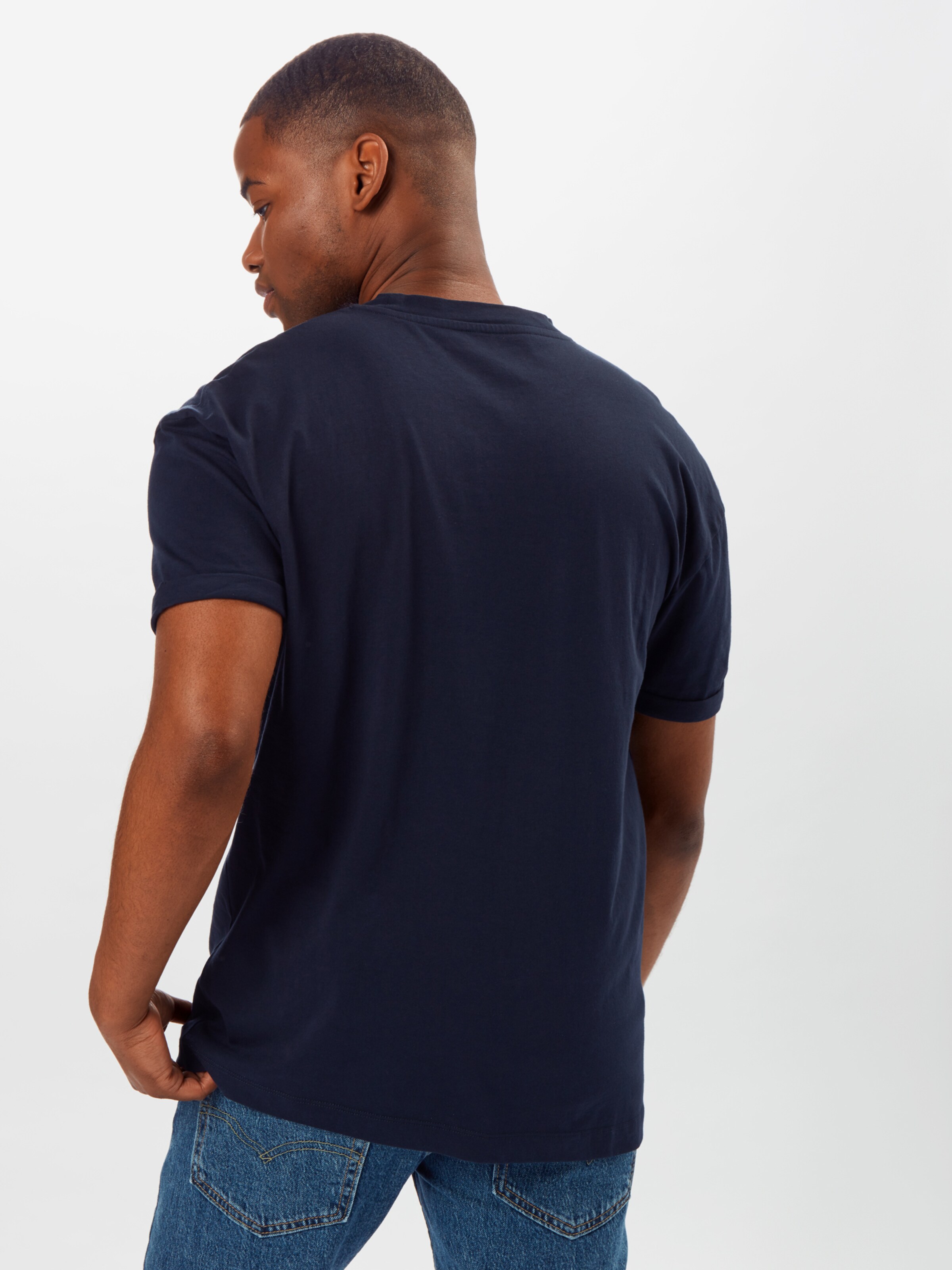 Più sostenibile Abbigliamento DRYKORN Maglietta Thilo in Blu Scuro 