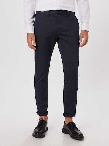 Coupe slim Pantalon chino 'Pristu CM Stripe Chino' Matinique en bleu : devant