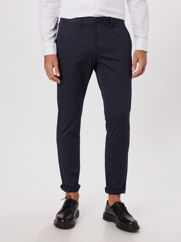 Matinique Slim fit Chino Pants 'Pristu CM Stripe Chino' in Blue: front