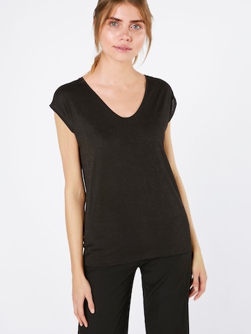 PIECES Shirt 'Billo' in Black: front