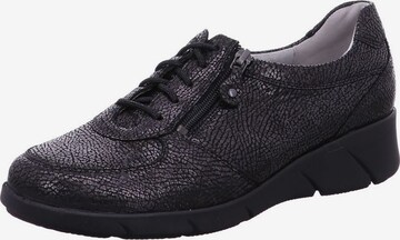 WALDLÄUFER Lace-Up Shoes in Black: front