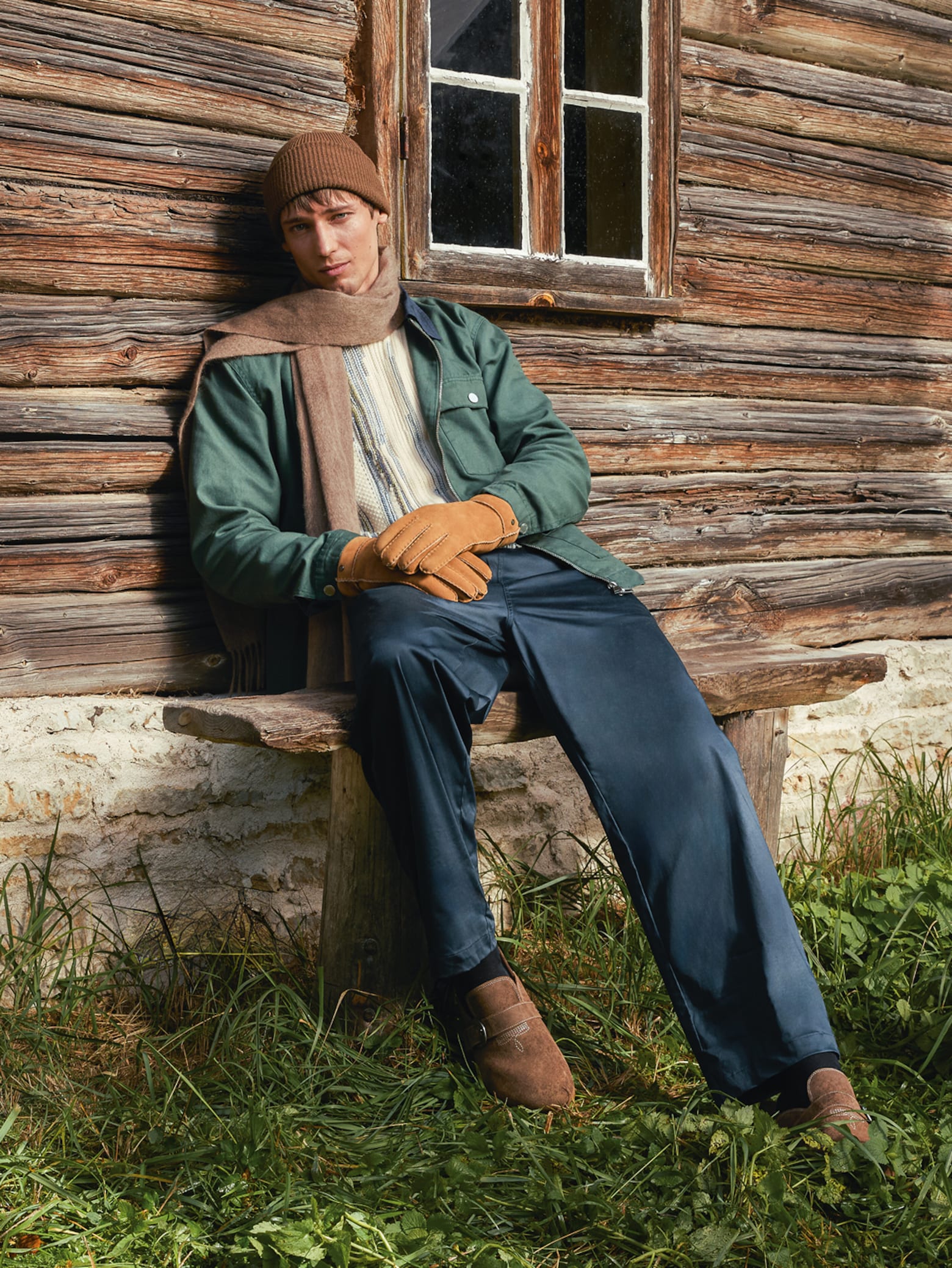 Christopher - Cozy Harrington Jacket Look