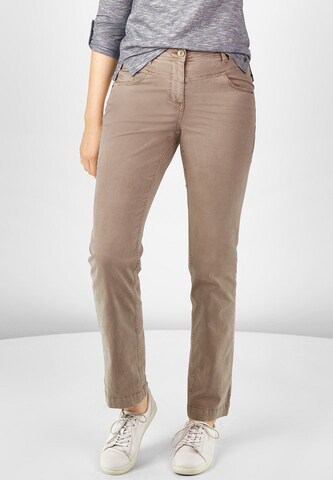 CECIL Regular Broek 'Janet' in Beige: voorkant