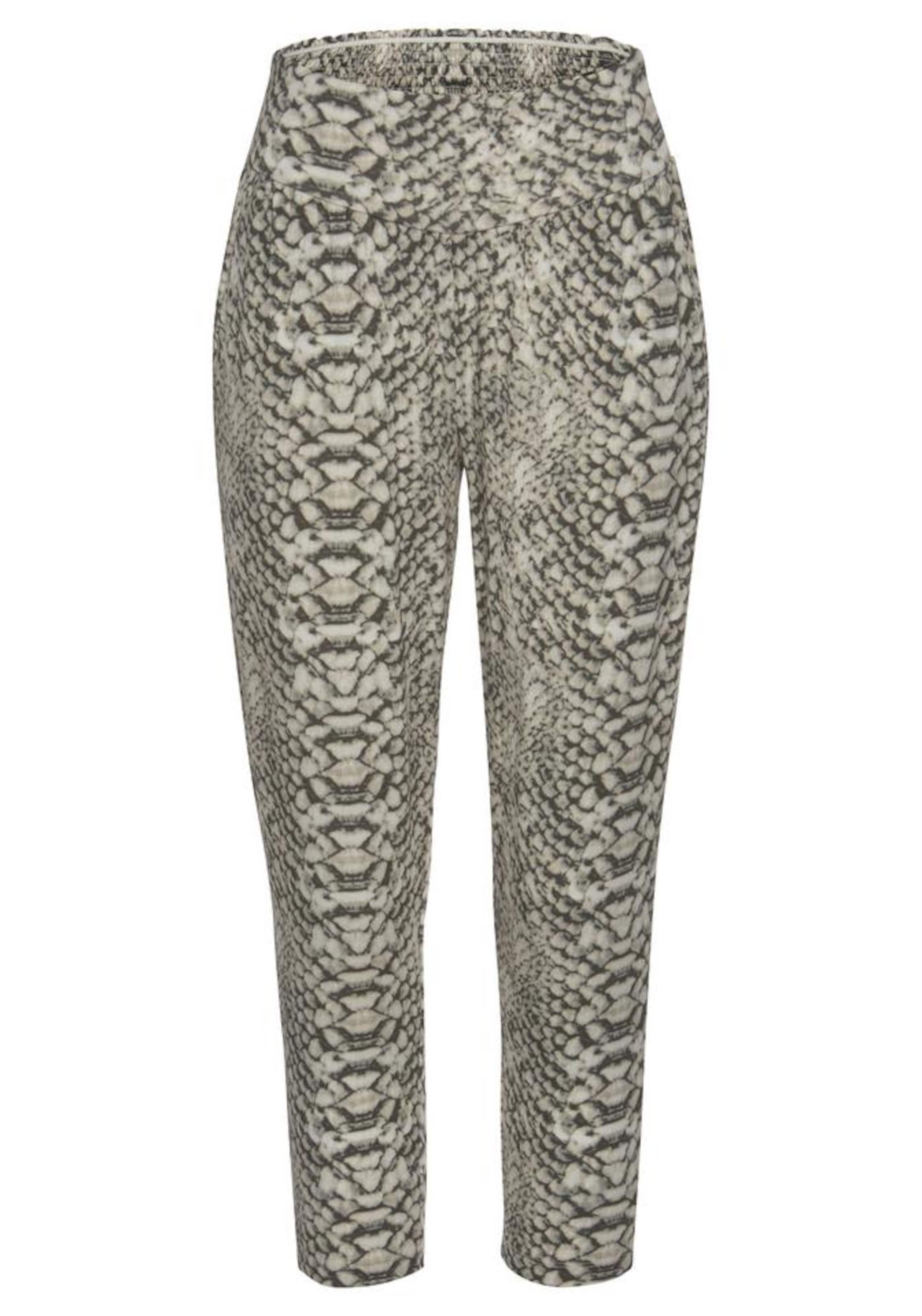 LASCANA Strandhose in 38 in beige / dunkelgrau, Produktansicht