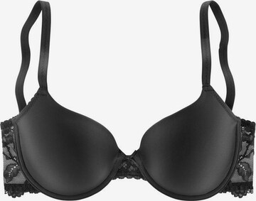 LASCANA T-shirt Bra in Black: front