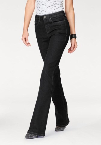 ARIZONA Bootcut Bootcut-Jeans 'Comfort-Fit' in Schwarz: predná strana