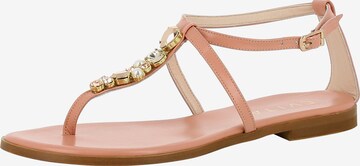 EVITA T-Bar Sandals 'OLIMPIA' in Pink: front