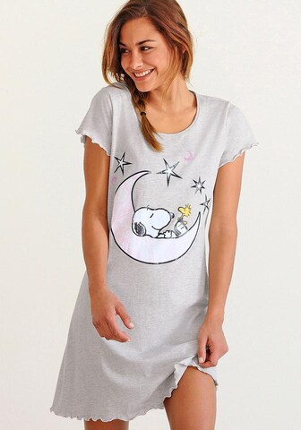 Chemise de nuit PEANUTS en gris : devant