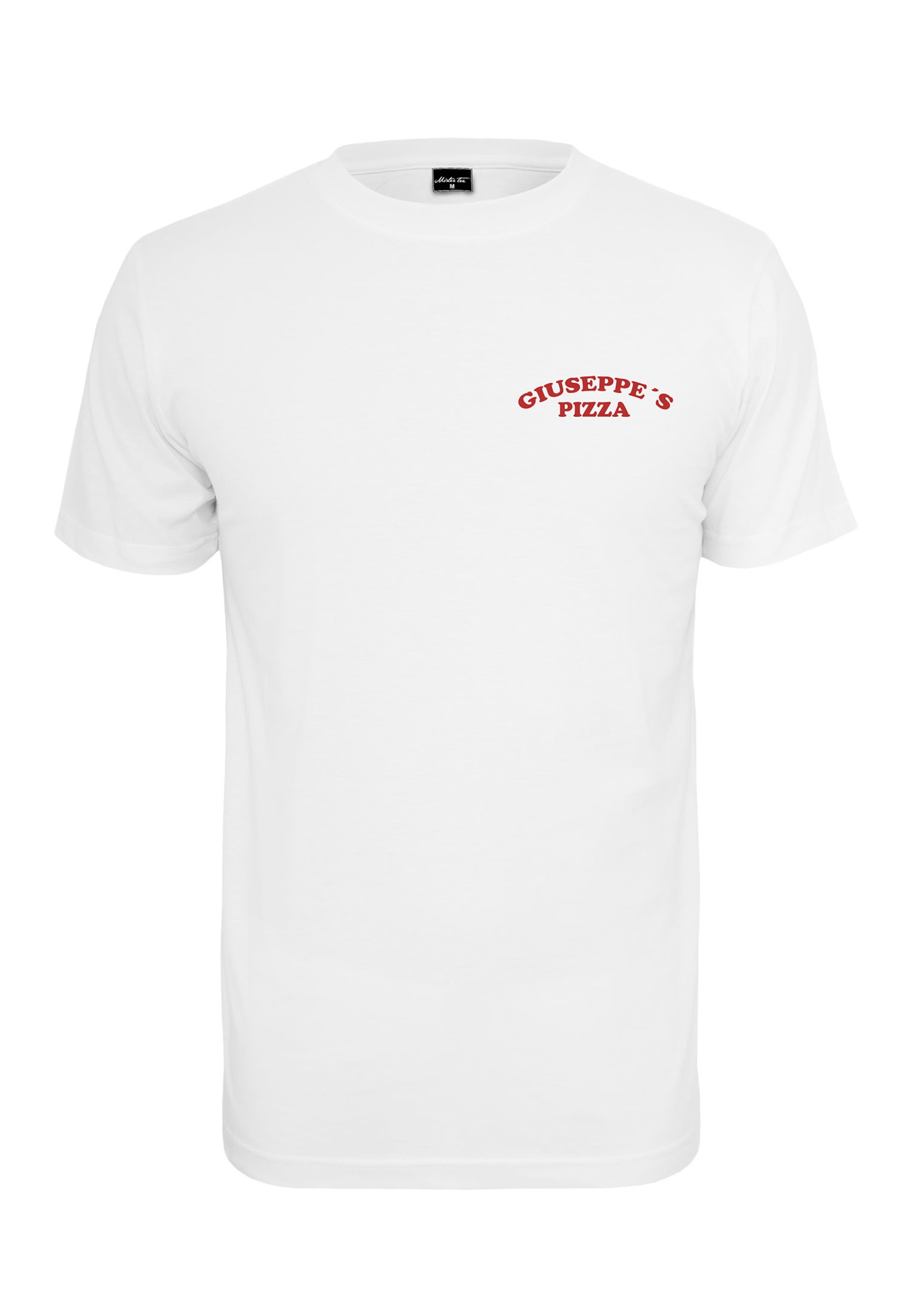 Mister Tee Bluser & t-shirts 'Giuseppe's Pizzeria' i hvid: forside