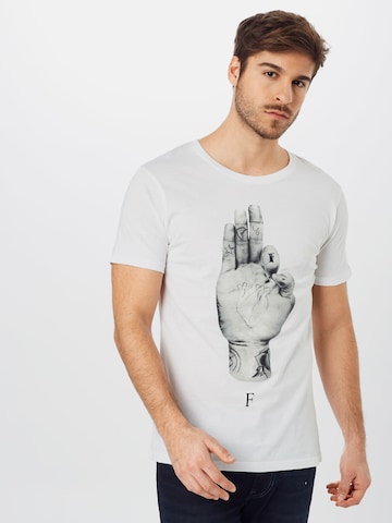 T-Shirt 'Sign' Mister Tee en blanc : devant