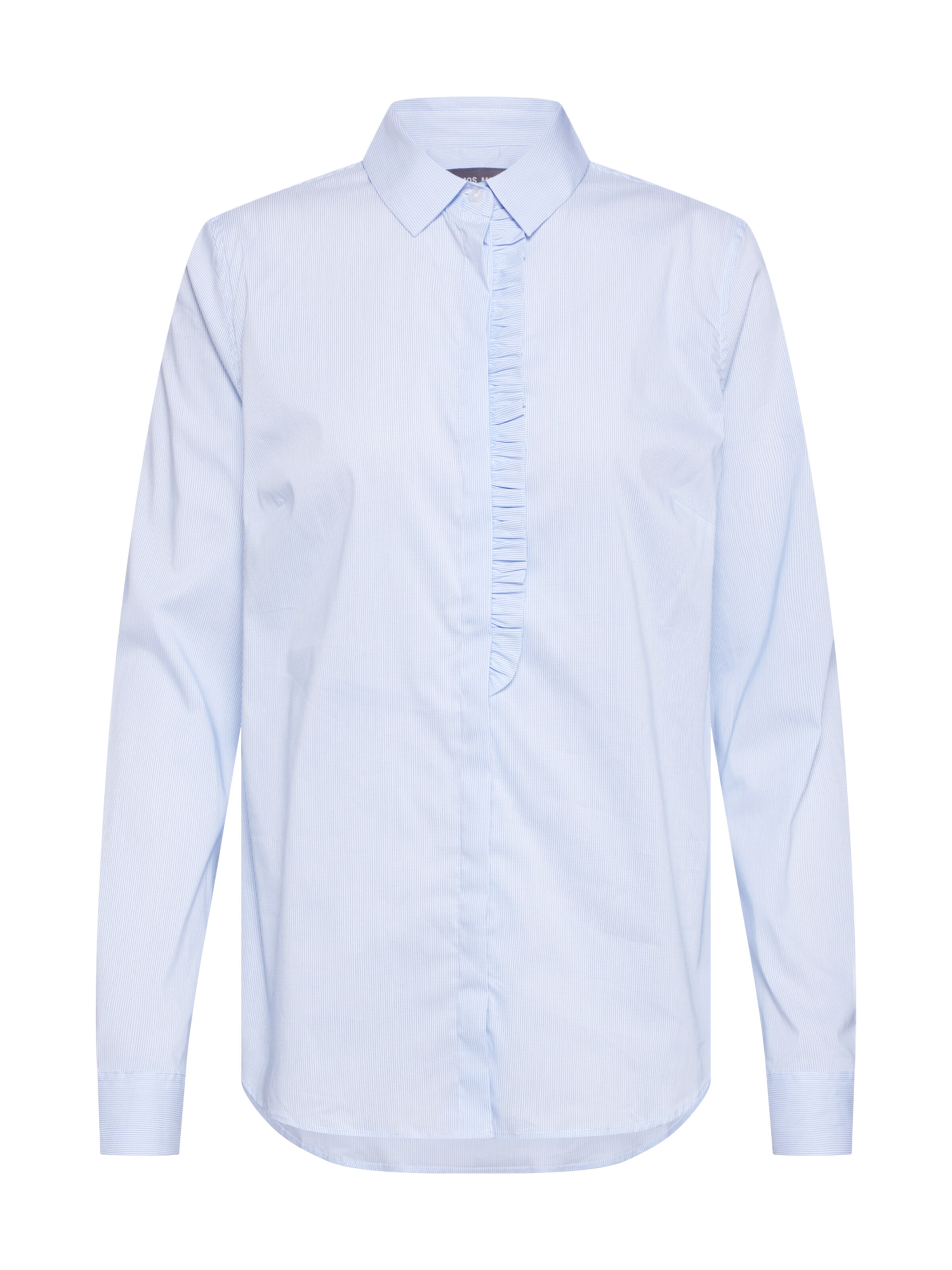 MOS MOSH - Blouse 'Tilda Frill' in de kleur Lichtblauw
