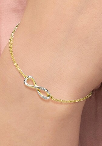 AMOR Armband 'Infinity' in Gold: Vorderseite
