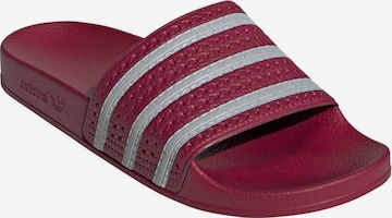 ADIDAS ORIGINALS Šľapky 'Adilette' - Červená