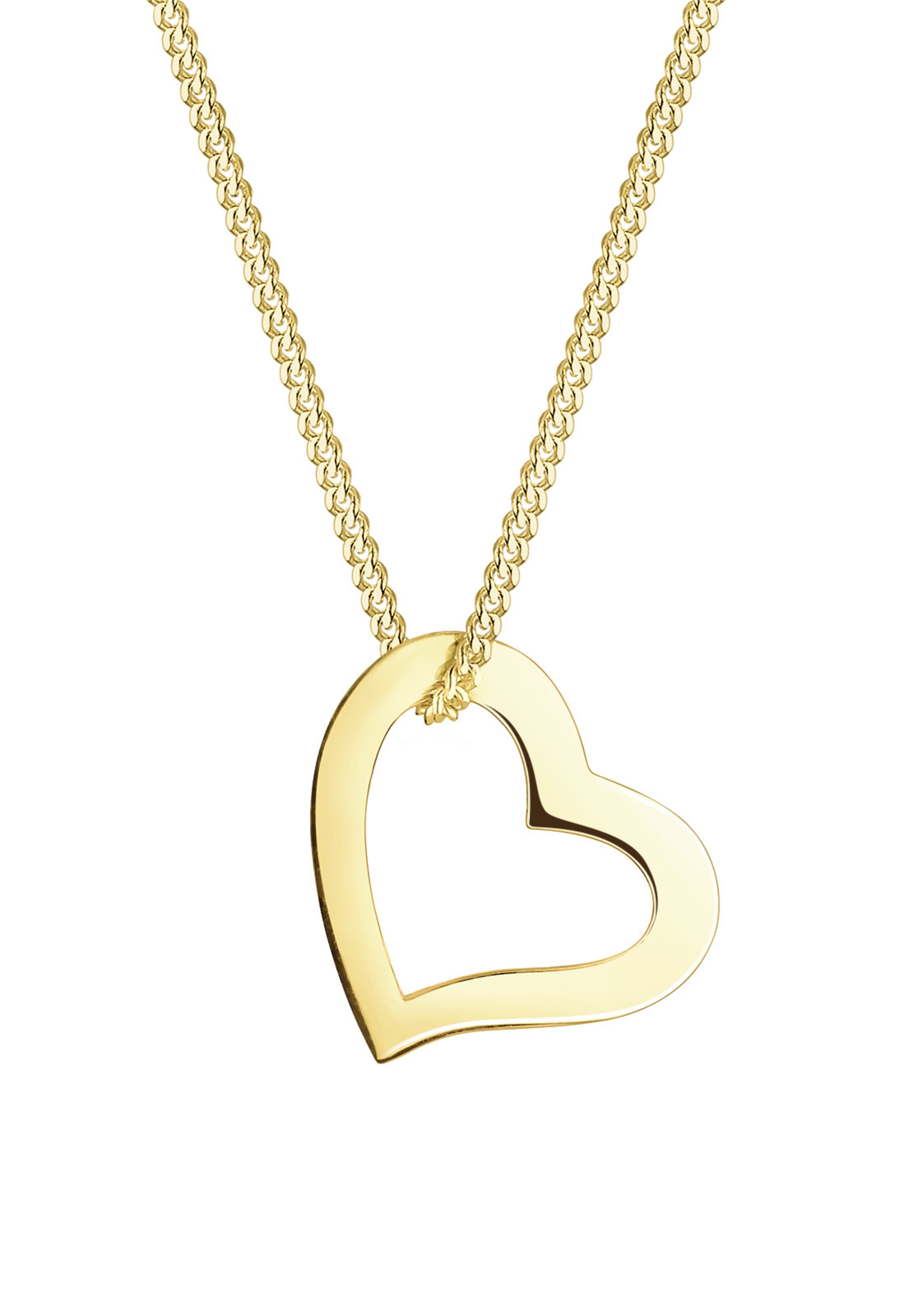 ELLI PREMIUM Necklace 'Herz' in Gold