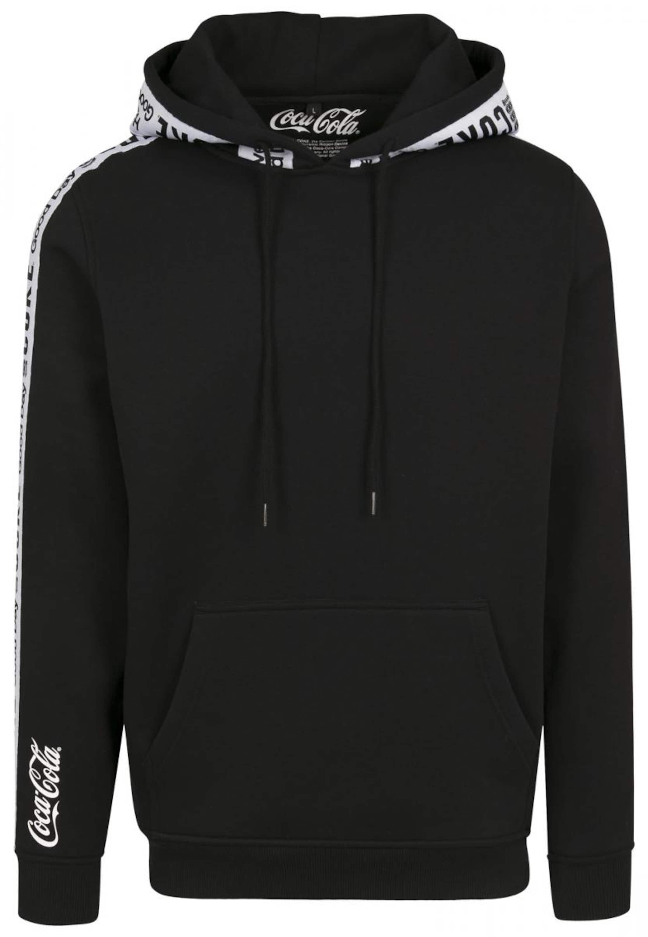 Merchcode Sweatshirt 'Coke' in Schwarz: Vorderseite