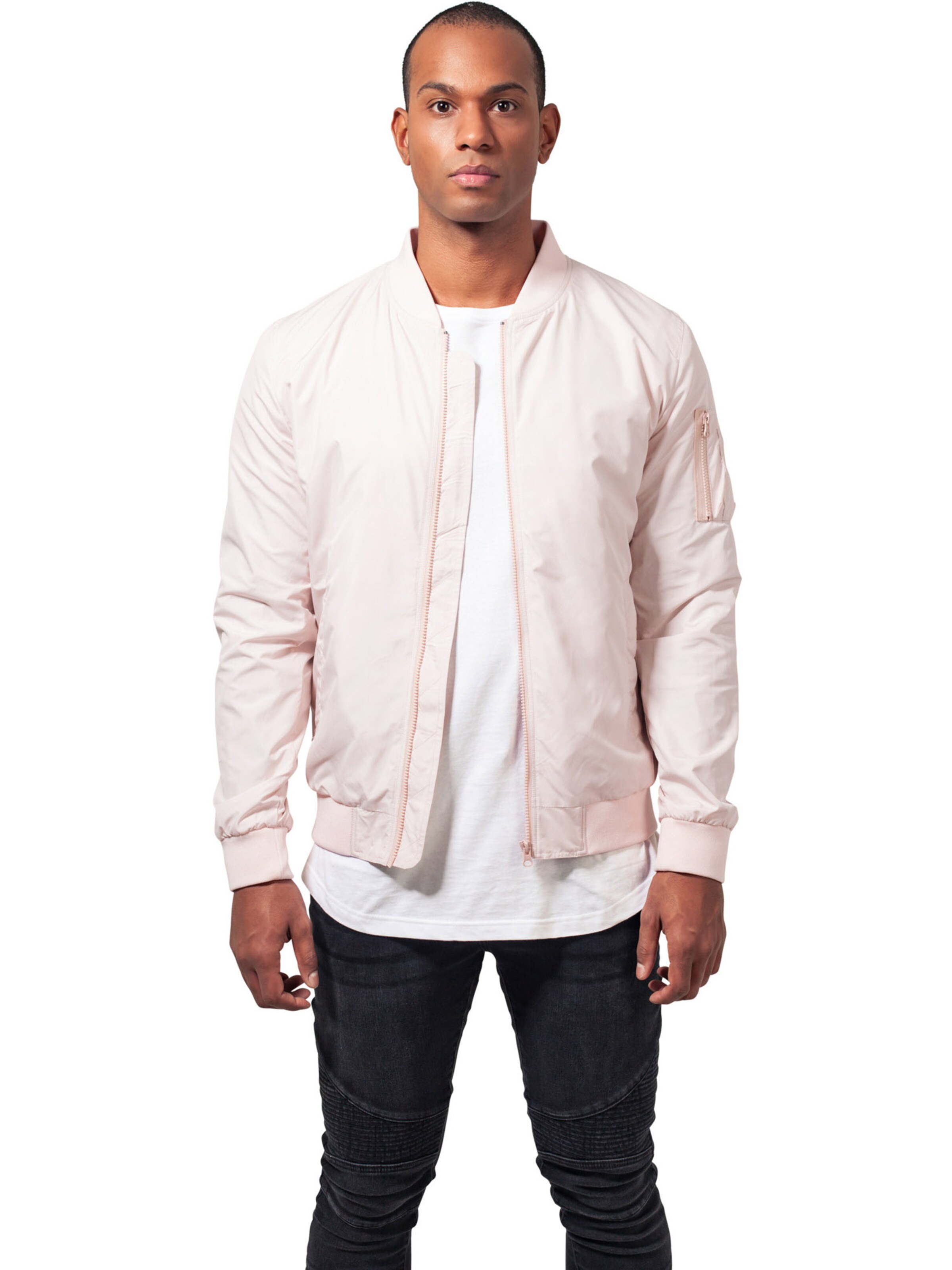 Urban Classics Övergångsjacka i rosa: framsida