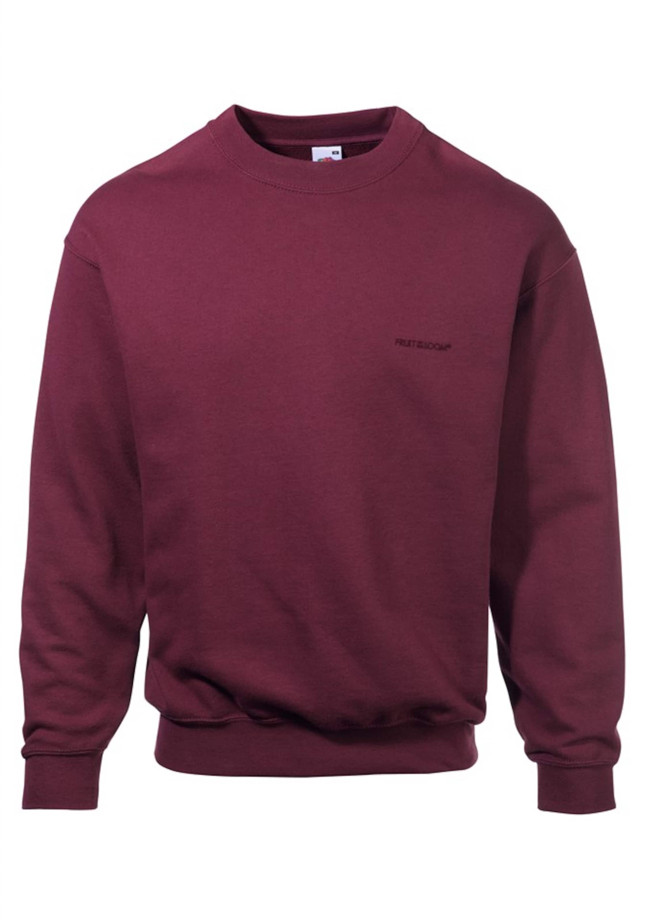 FRUIT OF THE LOOM Sweatshirt in Rot: Vorderseite