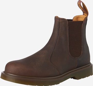 Dr. Martens Chelsea Boots 'Crazy Horse' in Brown: front