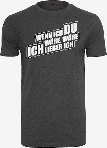 Mister Tee Shirt 'Sascha Grammel' in Grijs: voorkant