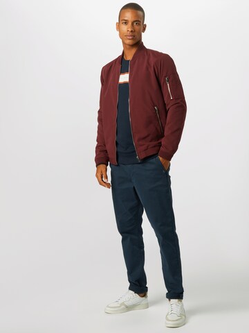 JACK & JONES - Regular Fit Casaco meia-estação 'Rush' em vermelho