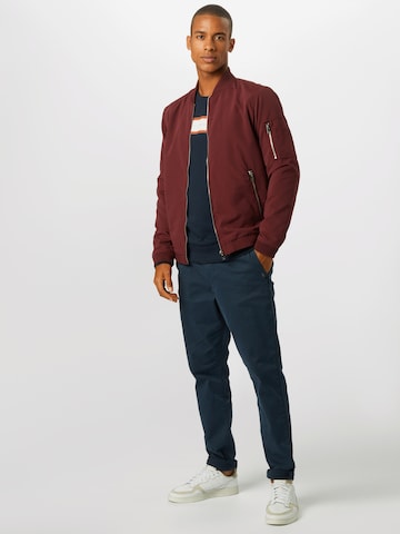 JACK & JONESRegular Fit Prijelazna jakna 'Rush' - crvena boja