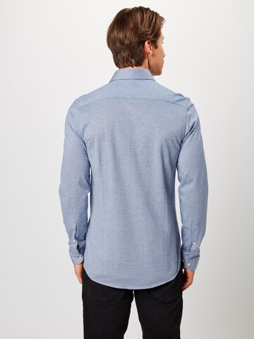 OLYMP Slim fit Overhemd in Blauw: terug