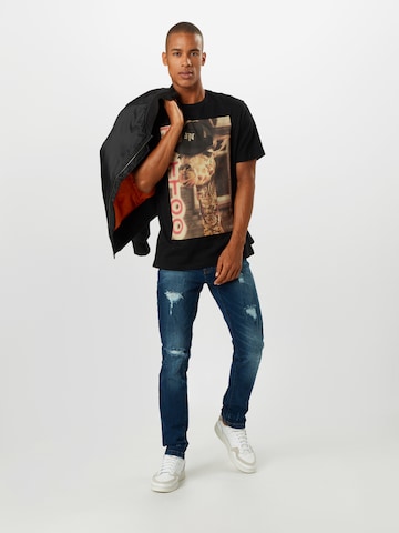 mėlyna Denim Project Prigludęs Džinsai 'Mr. Red'