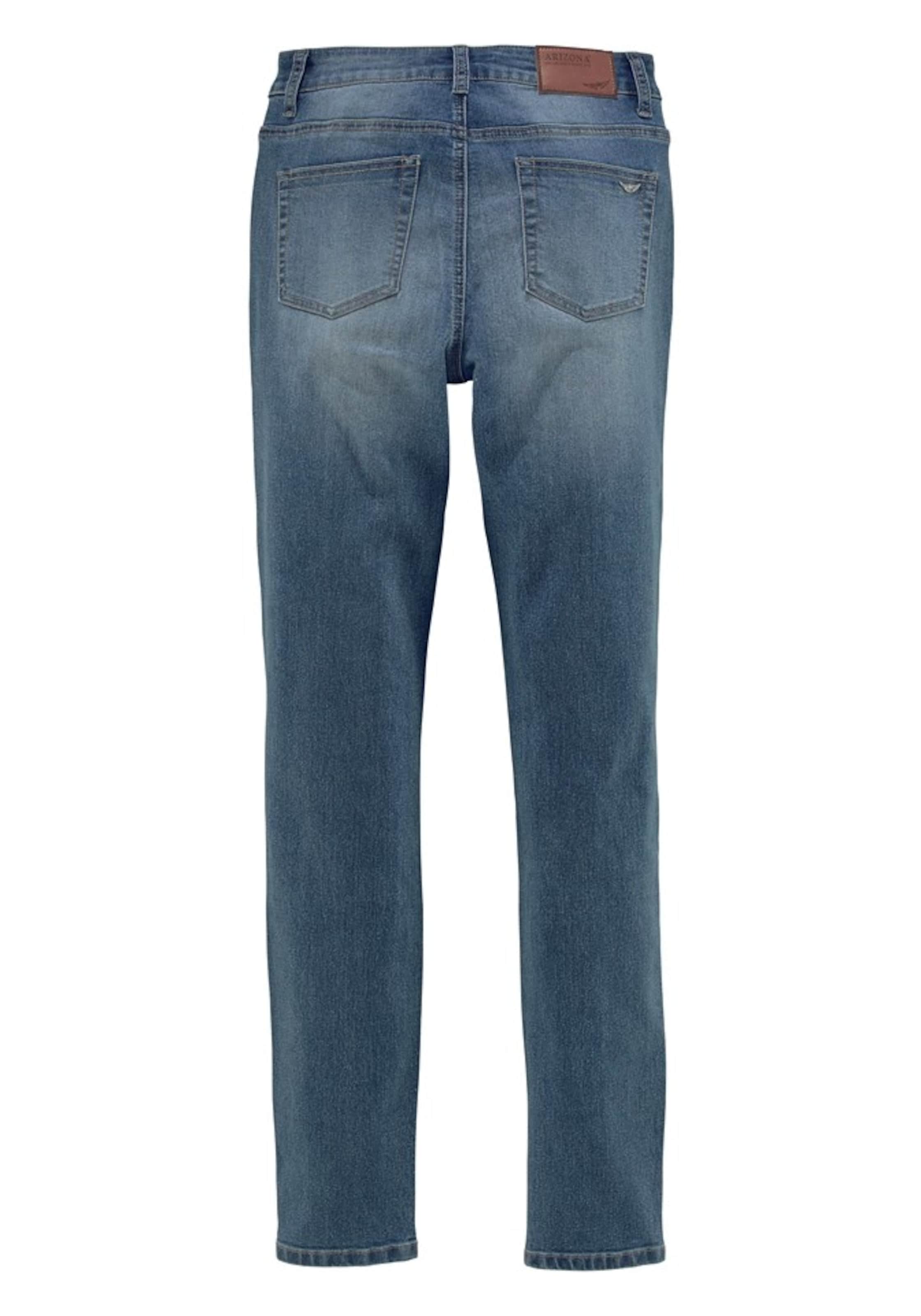 Frauen Große Größen ARIZONA High-waist-Jeans 'Slimfit mit komfortabler Leibhöhe' in Blau - QY89889