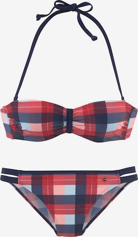 s.Oliver Bandeau Bikini in Blauw: voorkant