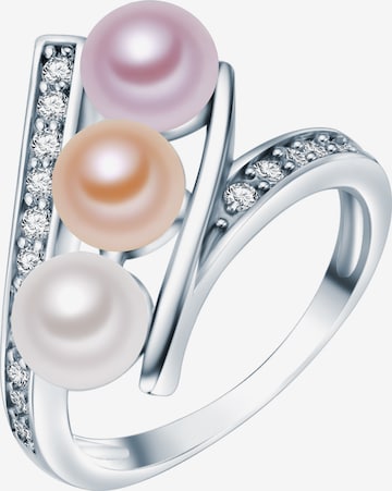 Valero Pearls Ring in Silver: front