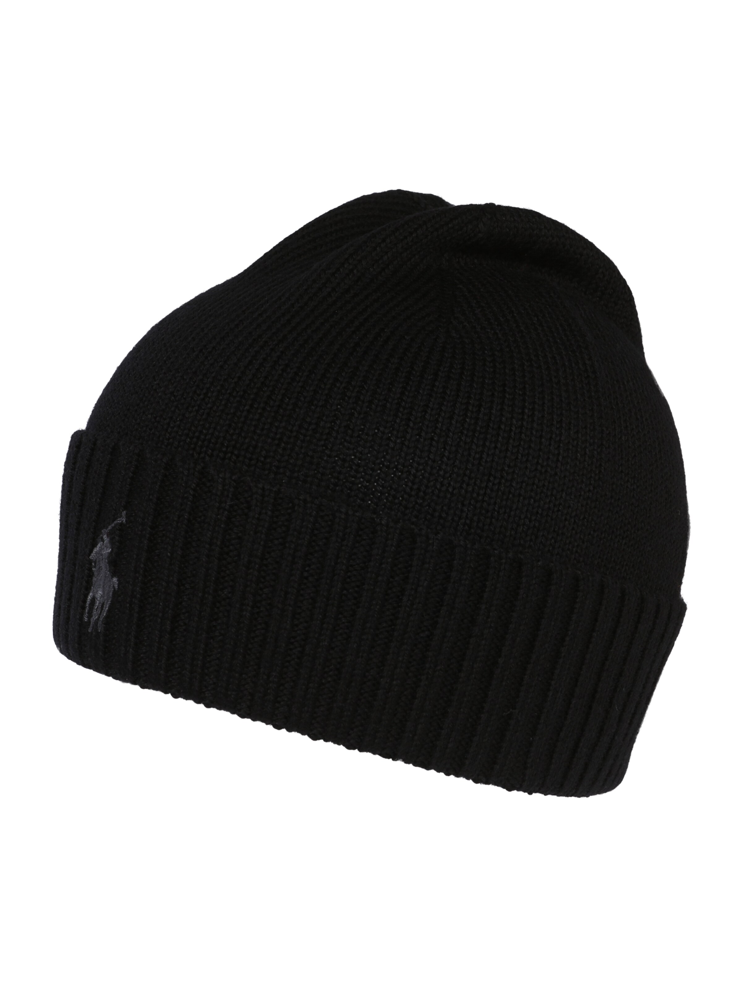 POLO RALPH LAUREN - Muts 'MERINO' in de kleur Zwart