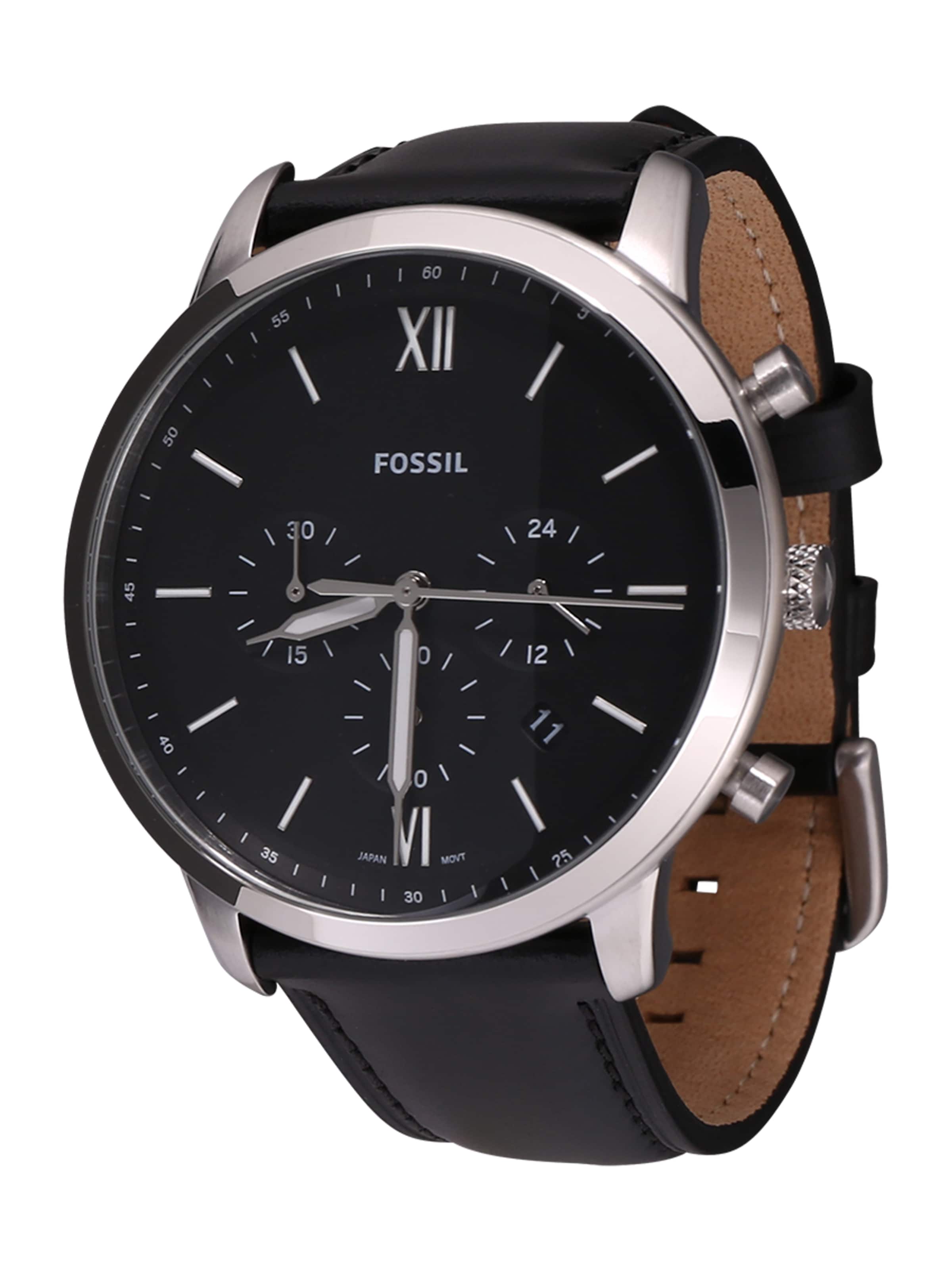 FOSSIL Аналоговые часы 'FS5452' в Черный: спереди