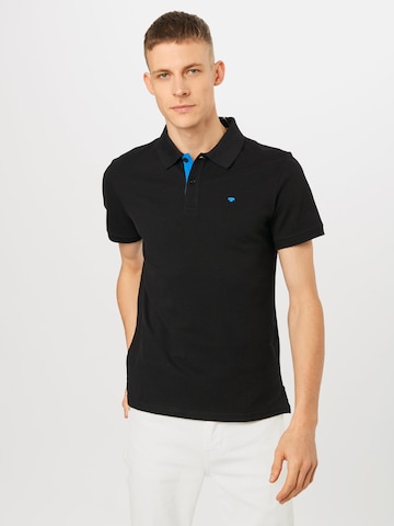 TOM TAILOR Regular fit Majica | črna barva: sprednja stran