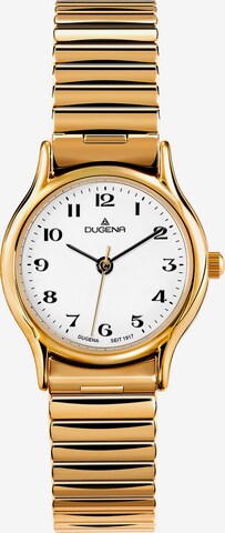 DUGENA Analog Watch in Gold: front