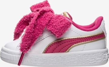 PUMA Sneaker 'Minions Basket Heart Fluffy' in Pink